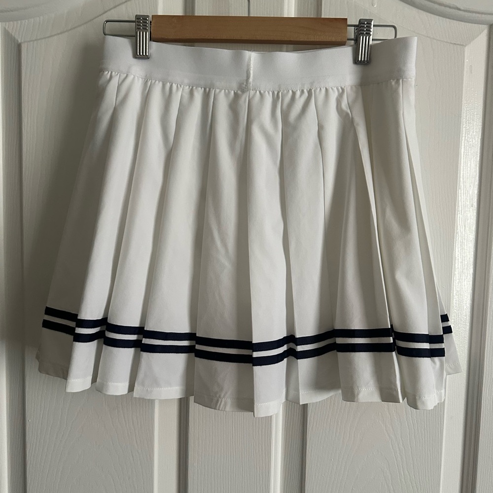 Ralph Lauren White Skort with Navy Accents
